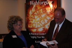 Sunni Boehme with Keith Klein at a Wisconsin Business Owners Lunch & Learn