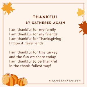 Happy Thanksgiving Poem Image